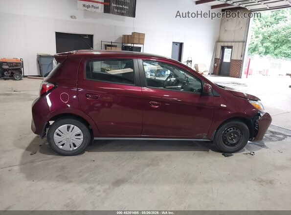 ML32AUHJ0MH011973 2021 MITSUBISHI MIRAGE Burgundy Widok wnętrza 360 stopni