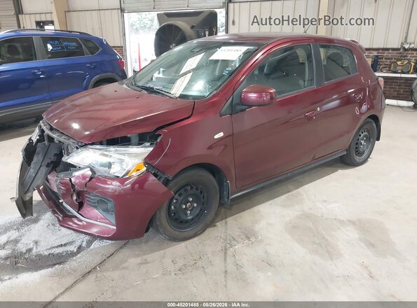 ML32AUHJ0MH011973 2021 MITSUBISHI MIRAGE Burgundy Przód lewy