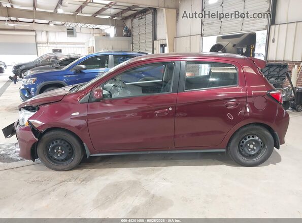 ML32AUHJ0MH011973 2021 MITSUBISHI MIRAGE Burgundy 
