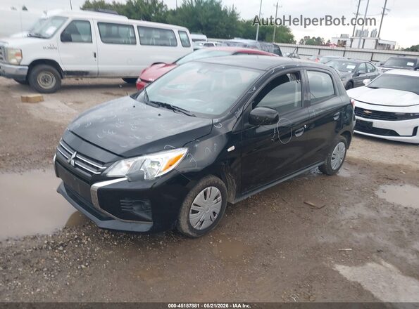 ML32AUHJ2RH016888 2024 MITSUBISHI MIRAGE Black Передня ліва чверть