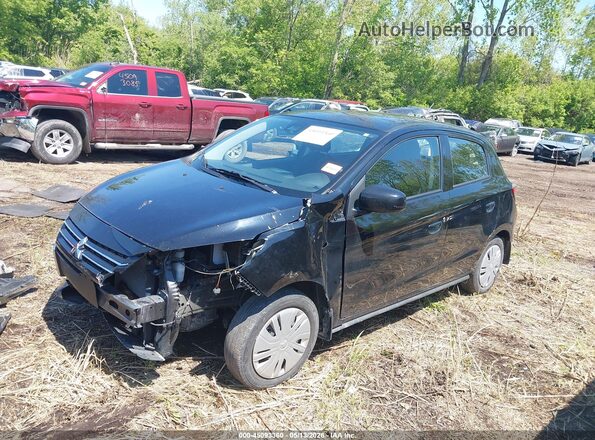 ML32AUHJ3RH012476 2024 MITSUBISHI MIRAGE Black წინა მარცხენა ხედი სამი მეოთხედიდან