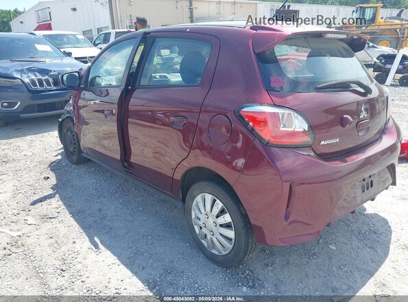 ML32AUHJ4MH008137 2021 MITSUBISHI MIRAGE Бордовый Задняя левая четверть