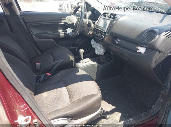 ML32AUHJ4MH008137 2021 MITSUBISHI MIRAGE Бордовый Вид салона спереди
