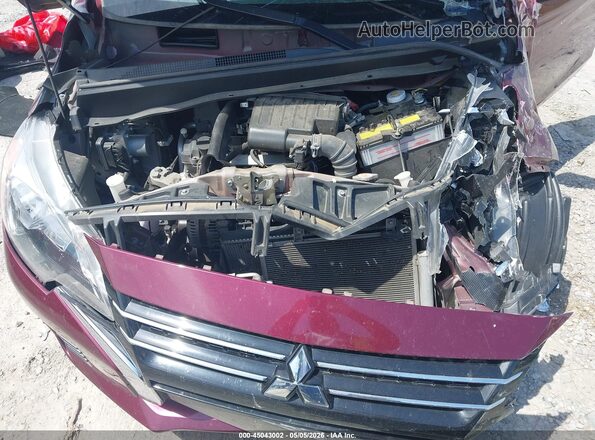 ML32AUHJ4MH008137 2021 MITSUBISHI MIRAGE Бордовый Вид сзади