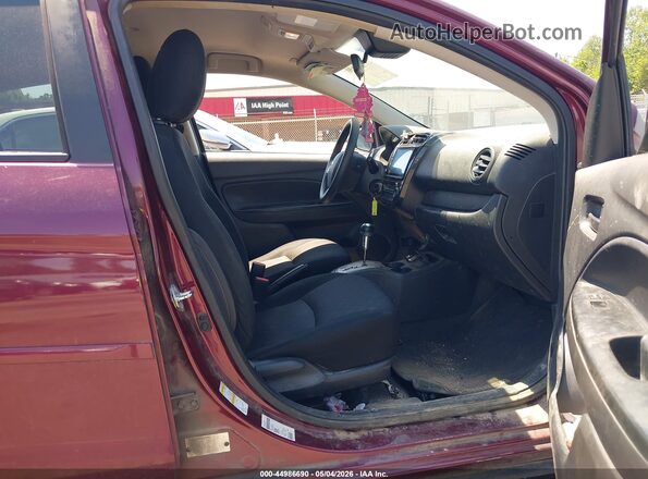 ML32AUHJ5NH006981 2022 MITSUBISHI MIRAGE Maroon Widok wnętrza z przodu