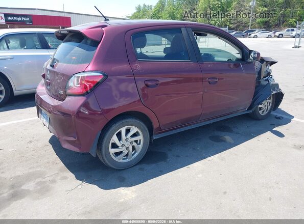 ML32AUHJ5NH006981 2022 MITSUBISHI MIRAGE Maroon Tył prawy