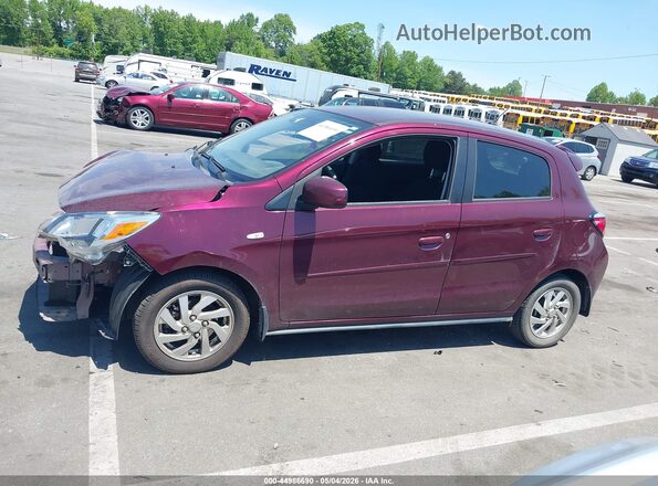 ML32AUHJ5NH006981 2022 MITSUBISHI MIRAGE Maroon Widok wnętrza 360 stopni