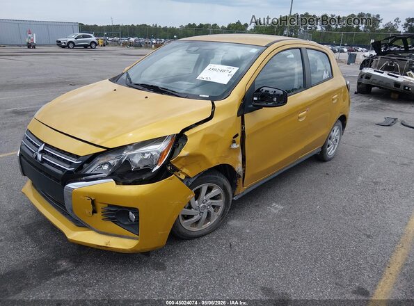 ML32AUHJ7PH006838 2023 MITSUBISHI MIRAGE Yellow Առջևի ձախ երեք քառորդ տեսարան