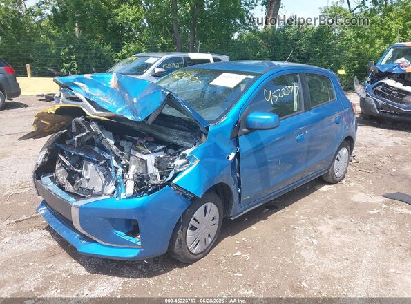 ML32AUHJ8RH037809 2024 MITSUBISHI MIRAGE Синий Передняя левая четверть