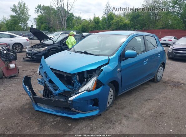 ML32AUHJXMH013598 2021 MITSUBISHI MIRAGE Blue 