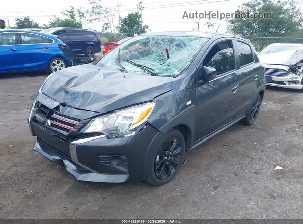 ML32AWHJ0RH030431 2024 MITSUBISHI MIRAGE Gray წინა მარცხენა ხედი სამი მეოთხედიდან