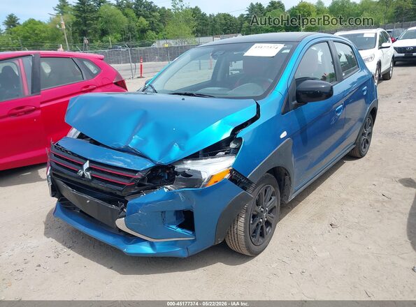 ML32AWHJ4RH022333 2024 MITSUBISHI MIRAGE Light Blue წინა მარცხენა ხედი სამი მეოთხედიდან