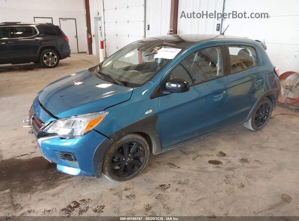 ML32AWHJ8PH001420 2023 MITSUBISHI MIRAGE Blue Առջևի ձախ երեք քառորդ տեսարան