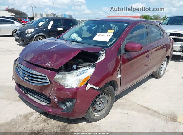 ML32F3FJ0JHF11130 2018 MITSUBISHI MIRAGE G4 Purple წინა მარცხენა ხედი სამი მეოთხედიდან