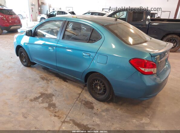 ML32F3FJ1HHF05623 2017 MITSUBISHI MIRAGE G4 Turquoise Задня ліва чверть