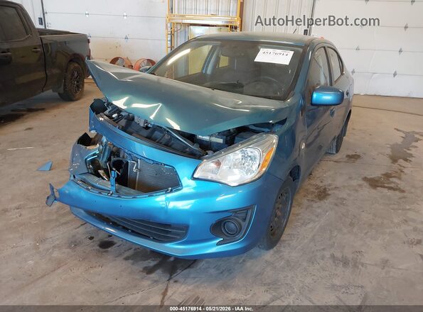 ML32F3FJ1HHF05623 2017 MITSUBISHI MIRAGE G4 Turquoise Вид спереду