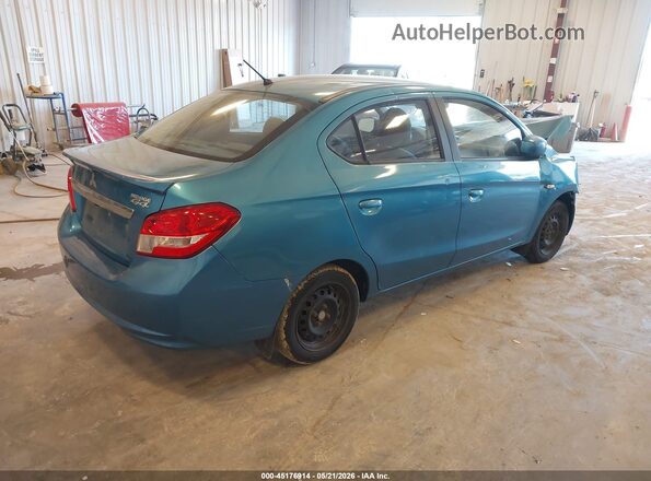 ML32F3FJ1HHF05623 2017 MITSUBISHI MIRAGE G4 Turquoise Задня права чверть