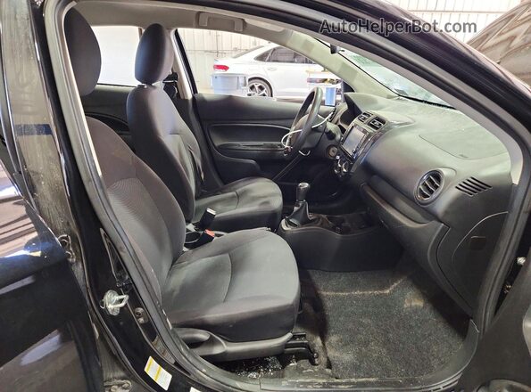 ML32F3FJ3KHF13696 2019 MITSUBISHI MIRAGE Black Вид салону спереду