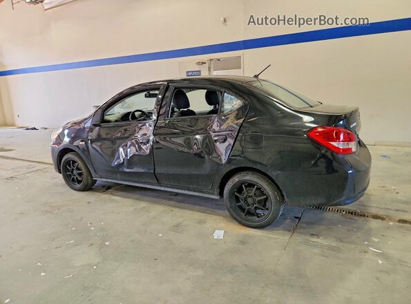 ML32F3FJ3KHF13696 2019 MITSUBISHI MIRAGE Black Задня ліва чверть