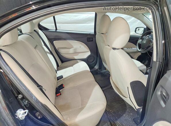 ML32F3FJ3KHF14654 2019 MITSUBISHI MIRAGE Black უკანა სავარძლების ხედი
