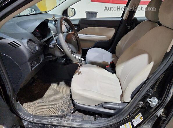 ML32F3FJ3KHF14654 2019 MITSUBISHI MIRAGE Black წინა სალონის ხედი