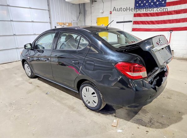 ML32F3FJ3KHF14654 2019 MITSUBISHI MIRAGE Black უკანა მარცხენა