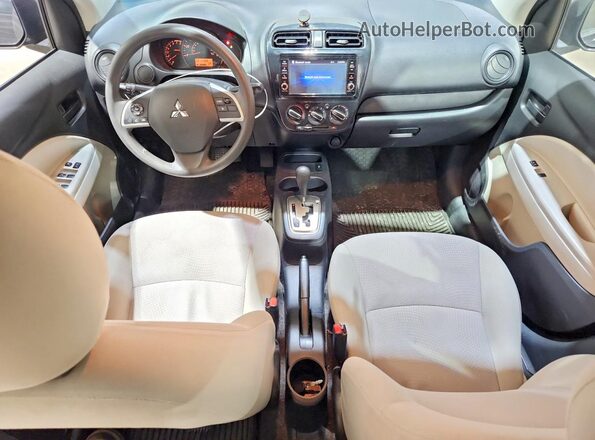 ML32F3FJ3KHF14654 2019 MITSUBISHI MIRAGE Black წინა პანელის ხედი