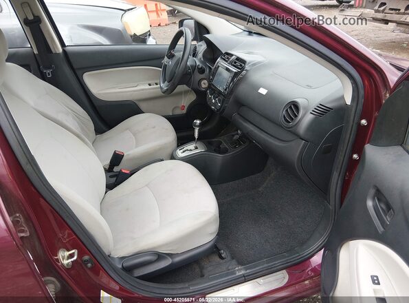 ML32F3FJ4KHF06210 2019 MITSUBISHI MIRAGE G4 Maroon Widok wnętrza z przodu