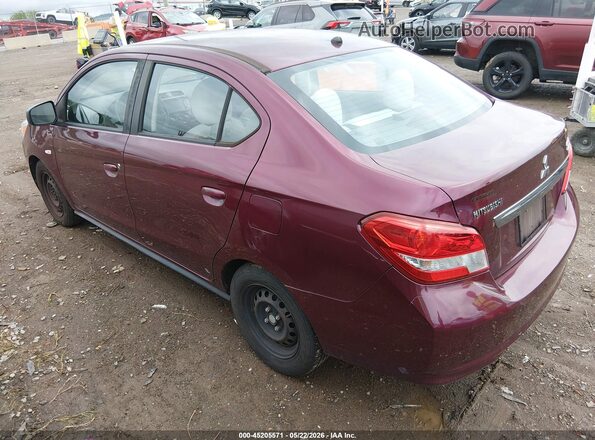 ML32F3FJ4KHF06210 2019 MITSUBISHI MIRAGE G4 Maroon Tył lewy