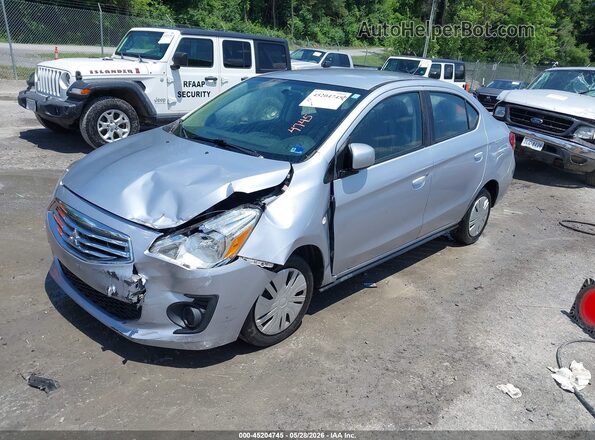 ML32F3FJ4LHF06337 2020 MITSUBISHI MIRAGE G4 Silver Առջևի ձախ երեք քառորդ տեսարան