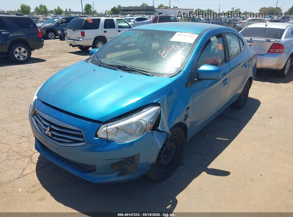 ML32F3FJ5JHF07574 2018 MITSUBISHI MIRAGE G4 Синий Передняя левая четверть
