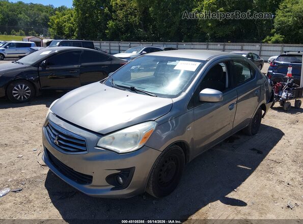 ML32F3FJ6HHF09621 2017 MITSUBISHI MIRAGE G4 Pewter წინა მარცხენა ხედი სამი მეოთხედიდან