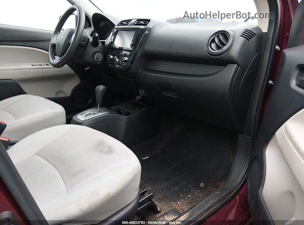 ML32F3FJ7JHF15644 2018 MITSUBISHI MIRAGE G4 Red Widok wnętrza z przodu
