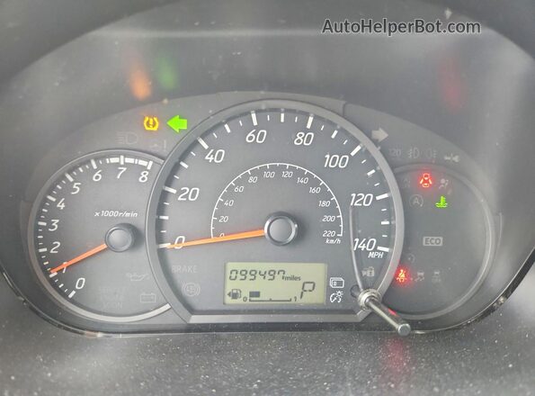ML32F3FJ7LHF05697 2020 MITSUBISHI MIRAGE Blue Вид щитка приладів