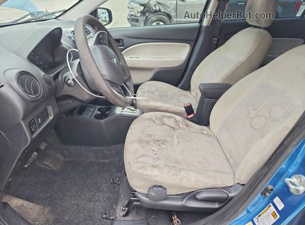 ML32F3FJ7LHF05697 2020 MITSUBISHI MIRAGE Blue Вид салону спереду