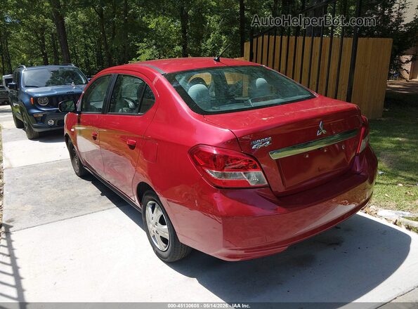 ML32F3FJ7LHF12889 2020 MITSUBISHI MIRAGE G4 Red Задня ліва чверть