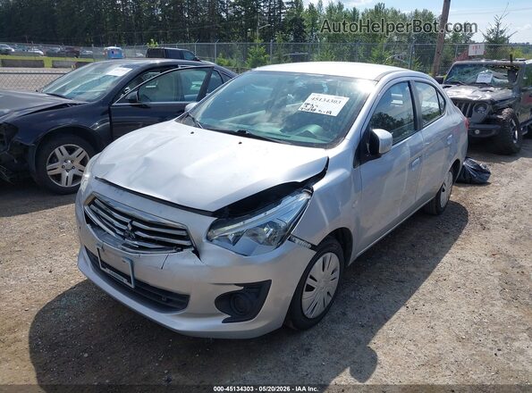 ML32F3FJ9HHF05370 2017 MITSUBISHI MIRAGE G4 Silver Передня ліва чверть