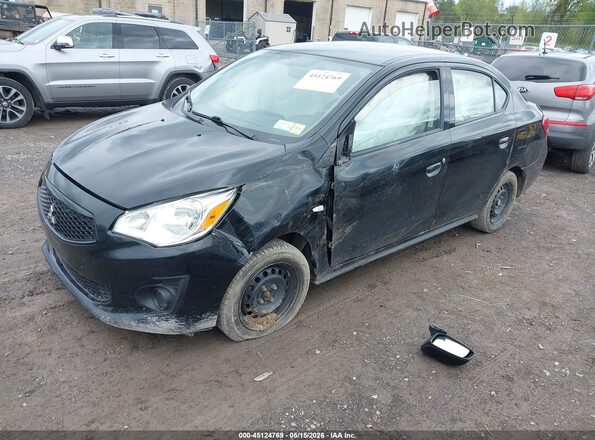 ML32F3FJXLHF12126 2020 MITSUBISHI MIRAGE G4 Black Առջևի ձախ երեք քառորդ տեսարան