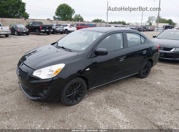 ML32F4FJ3LHF13107 2020 MITSUBISHI MIRAGE G4 Black Առջևի ձախ երեք քառորդ տեսարան