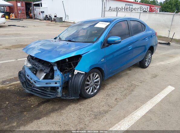 ML32F4FJ4JHF09404 2018 MITSUBISHI MIRAGE G4 Blue Առջևի ձախ երեք քառորդ տեսարան