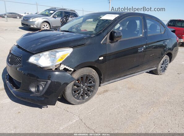 ML32F4FJ5LHF02593 2020 MITSUBISHI MIRAGE G4 Black წინა მარცხენა ხედი სამი მეოთხედიდან