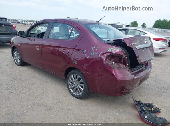 ML32F4FJ7KHF02772 2019 MITSUBISHI MIRAGE G4 Темно-бордовый Задняя левая четверть