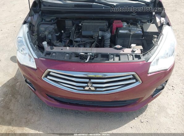 ML32F4FJ7KHF02772 2019 MITSUBISHI MIRAGE G4 Темно-бордовый Вид сзади