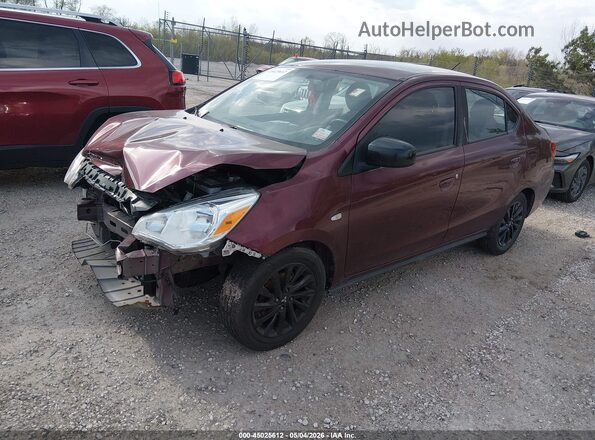 ML32F4FJXLHF05974 2020 MITSUBISHI MIRAGE G4 Maroon Front left