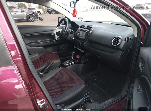 ML32F4FJXLHF05974 2020 MITSUBISHI MIRAGE G4 Maroon Front interior view