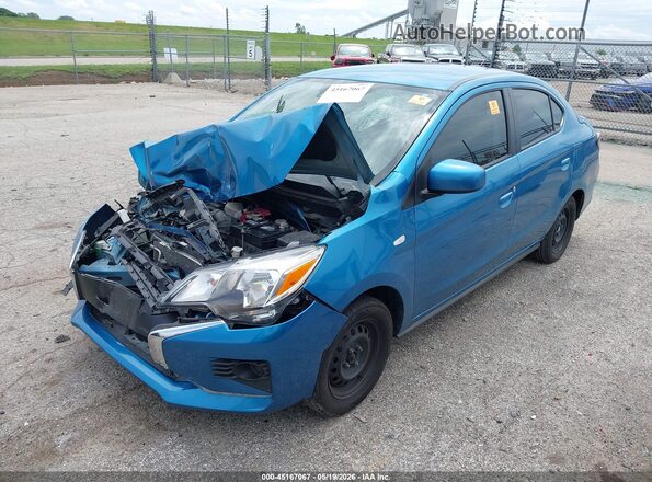 ML32FUFJ0PHF04838 2023 MITSUBISHI MIRAGE G4 Blue Vista tres cuartos delantera izquierda