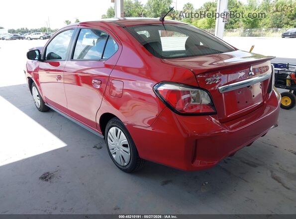 ML32FUFJ1PHF03553 2023 MITSUBISHI MIRAGE G4 Burgundy Задня ліва чверть