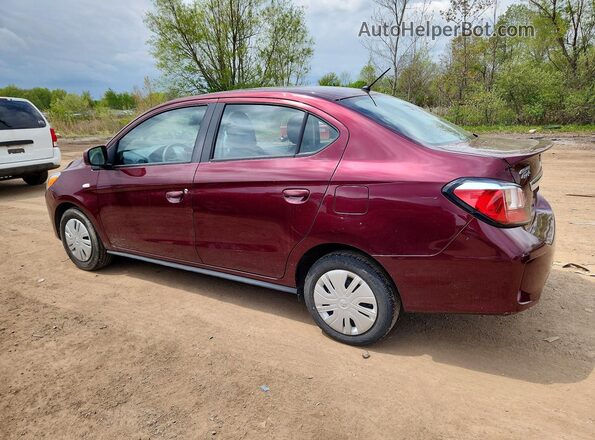 ML32FUFJ5NHF06243 2022 MITSUBISHI MIRAGE Maroon 
