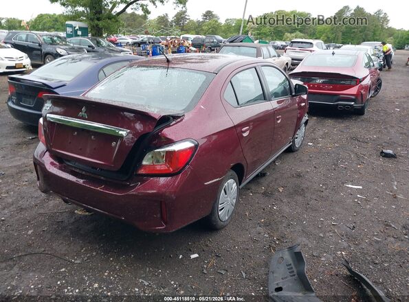 ML32FUFJ6RHF04586 2024 MITSUBISHI MIRAGE G4 Maroon Trasero derecho