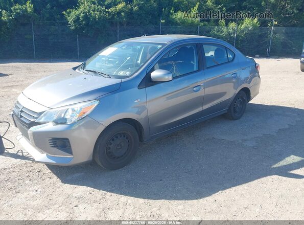 ML32FUFJ7MHF00927 2021 MITSUBISHI MIRAGE G4 Gray წინა მარცხენა ხედი სამი მეოთხედიდან